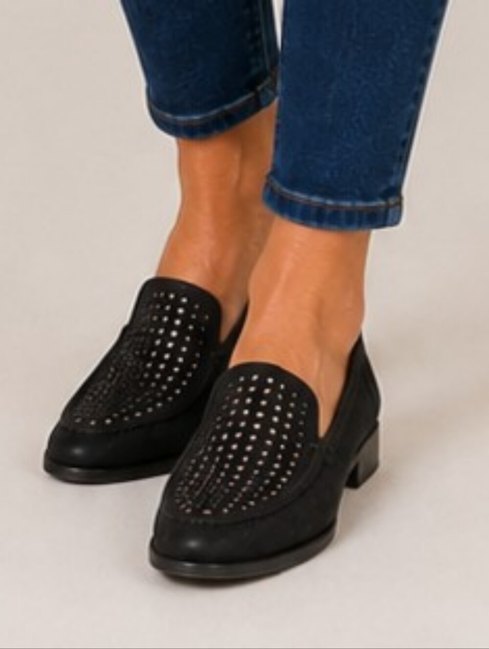 Dr. Scholl's Black Faux-Suede Loafer, Size 10